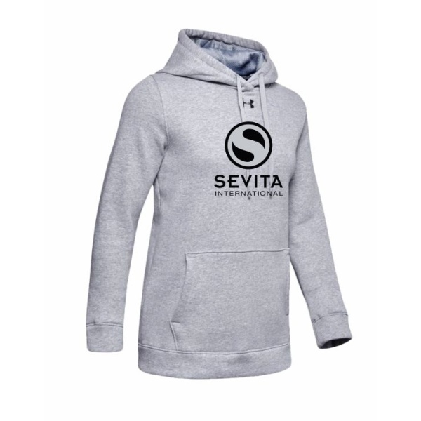 Ladies Under Armour Rival Pullover Hooded Sweatshirt - Image 4
