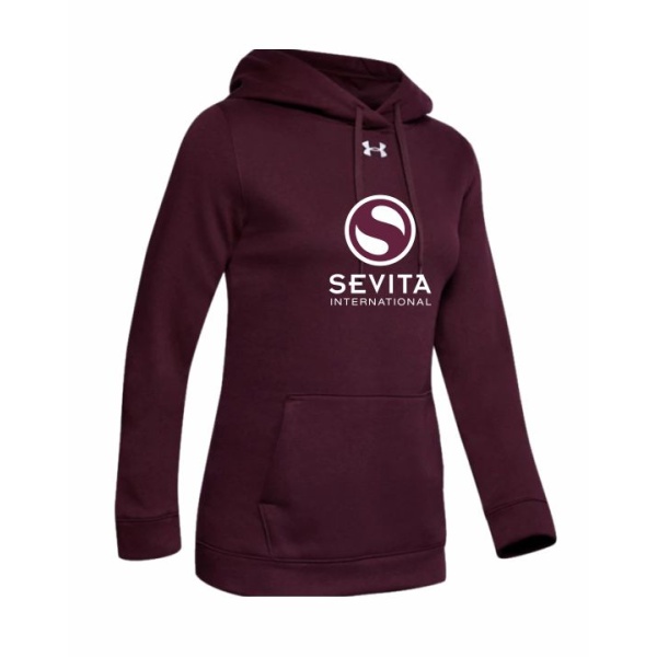 Ladies Under Armour Rival Pullover Hooded Sweatshirt - Image 5