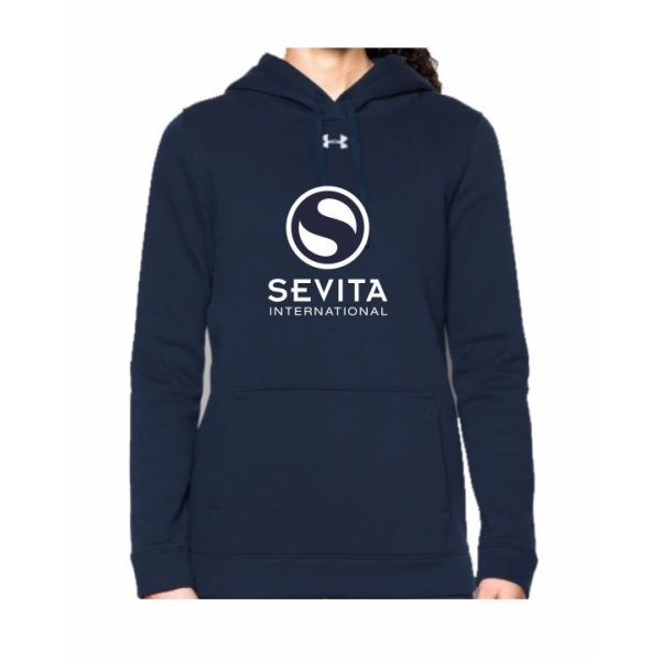 Ladies Under Armour Rival Pullover Hooded Sweatshirt - Image 6