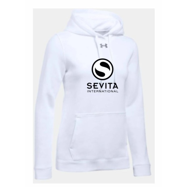 Ladies Under Armour Rival Pullover Hooded Sweatshirt - Image 7