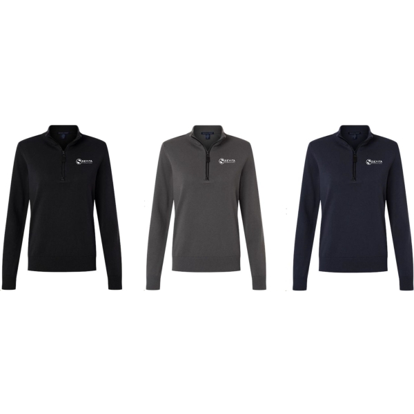 Ladies Classics Qtr Zip Sweater - Image 3