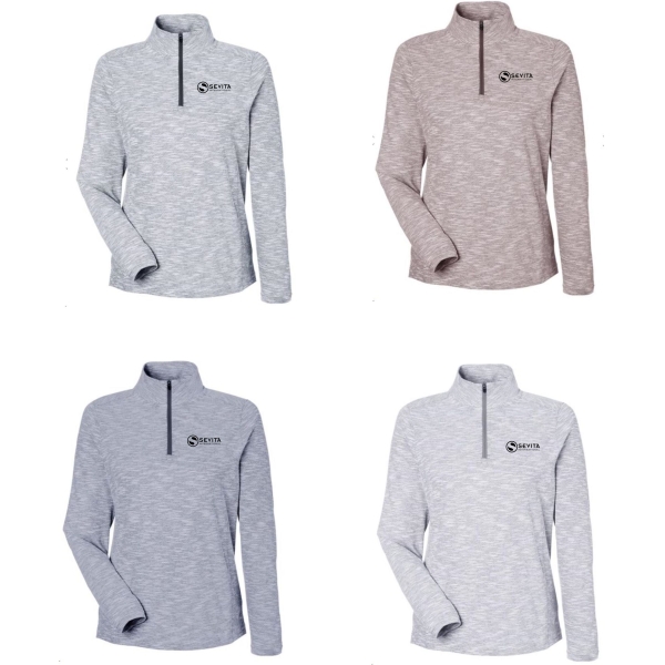 Ladies Eclipse Jacquard Qtr Zip - Image 3