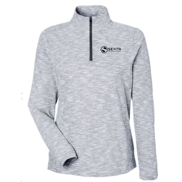 Ladies Eclipse Jacquard Qtr Zip