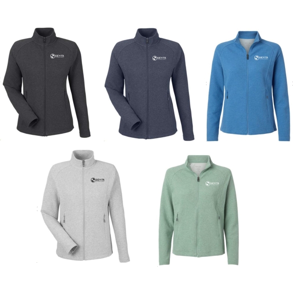 Ladies Spirit Textured Full Zip - Image 3
