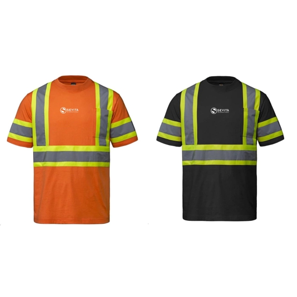 Adult Cotton Hi-Vis T-Shirt - Image 2